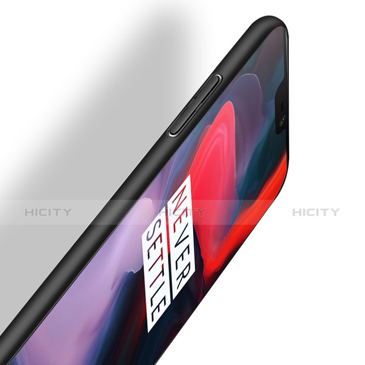 Handyhülle Hülle Kunststoff Schutzhülle Matt für OnePlus 6 Schwarz