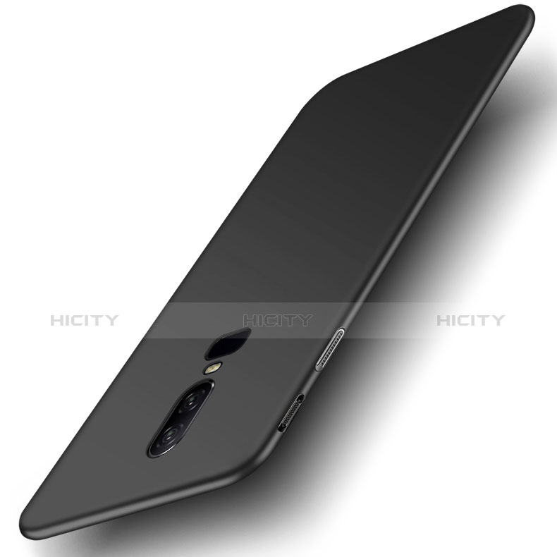 Handyhülle Hülle Kunststoff Schutzhülle Matt für OnePlus 6 Schwarz