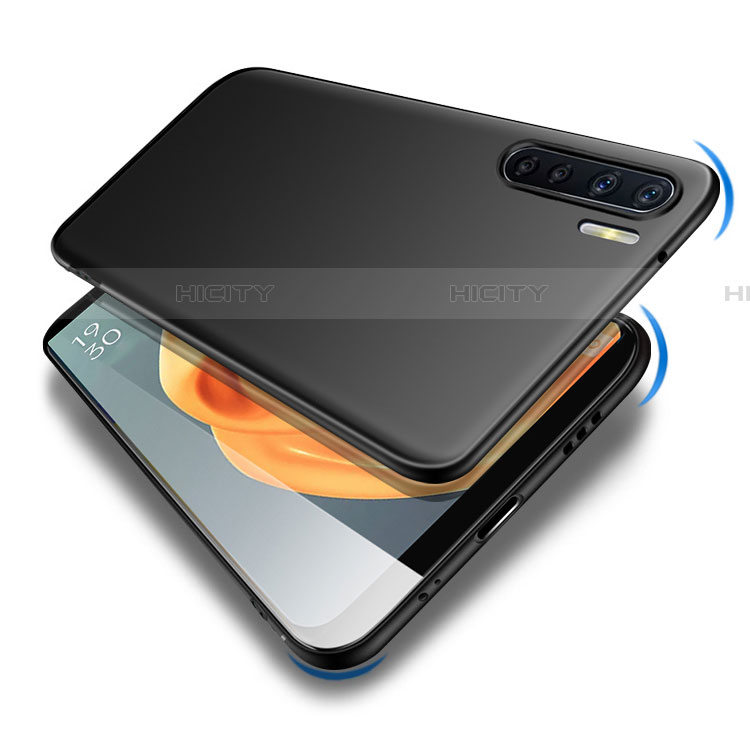 Handyhülle Hülle Kunststoff Schutzhülle Matt für Oppo A91 Schwarz