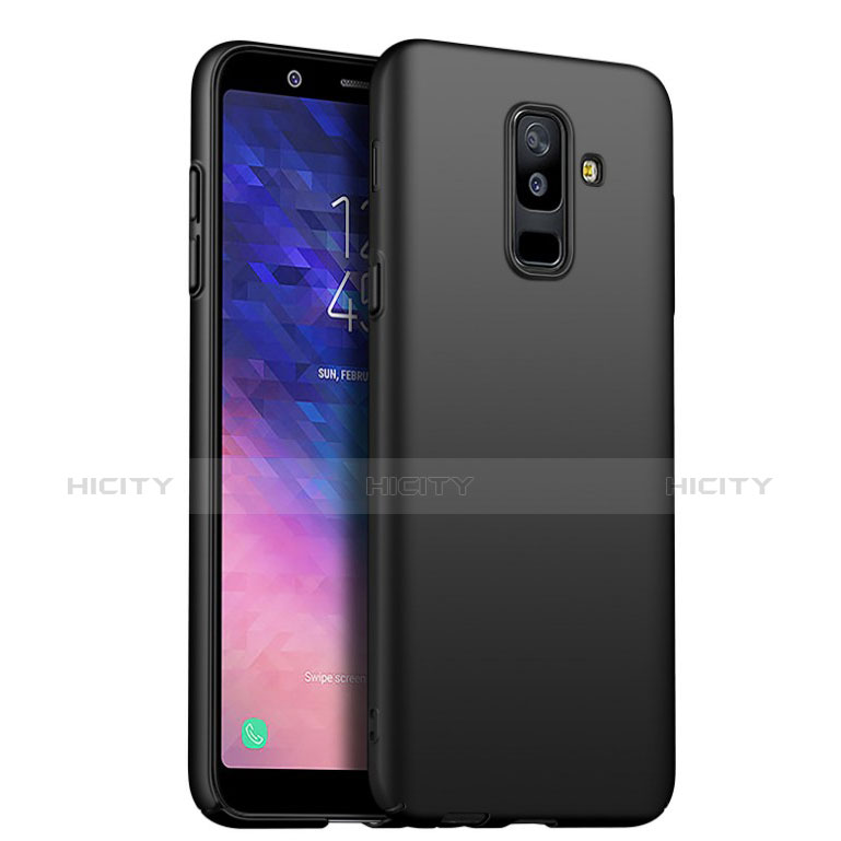 Handyhülle Hülle Kunststoff Schutzhülle Matt für Samsung Galaxy A6 Plus (2018) Schwarz