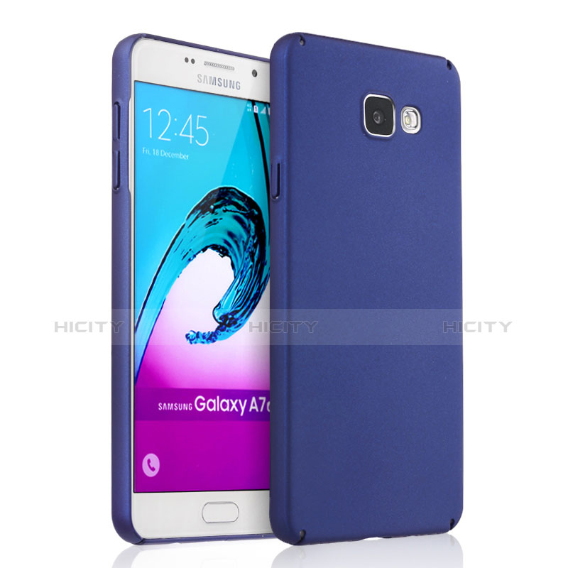 Handyhülle Hülle Kunststoff Schutzhülle Matt für Samsung Galaxy A7 (2016) A7100 Blau