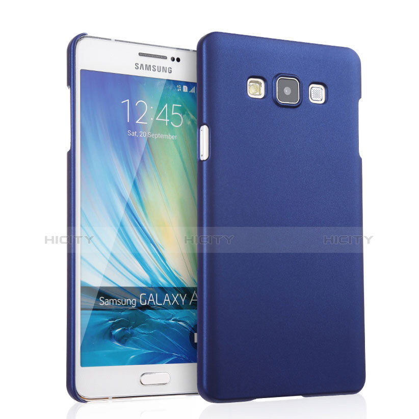 Handyhülle Hülle Kunststoff Schutzhülle Matt für Samsung Galaxy A7 Duos SM-A700F A700FD Blau