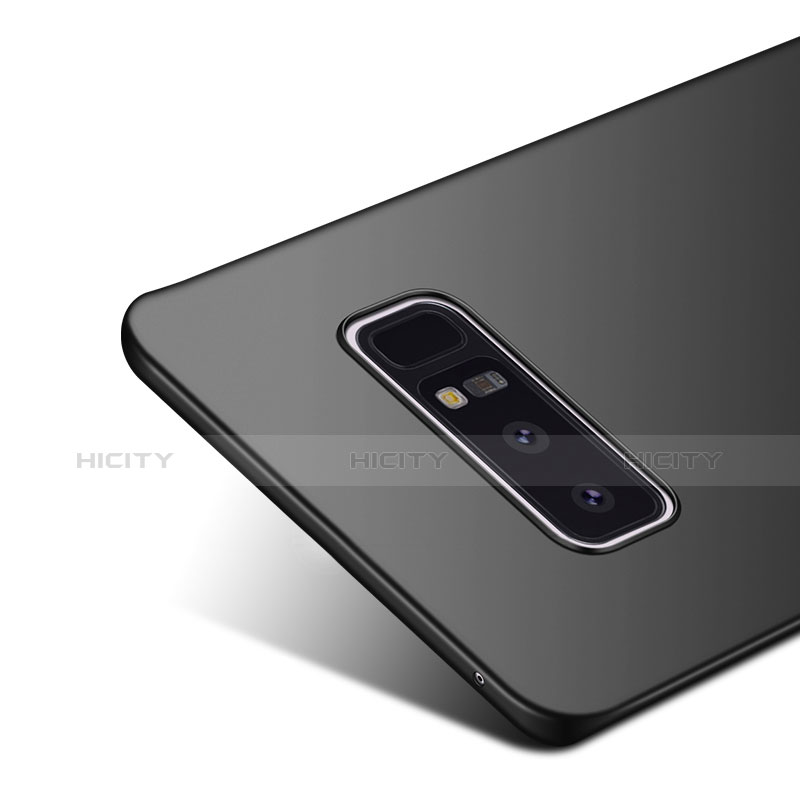 Handyhülle Hülle Kunststoff Schutzhülle Matt für Samsung Galaxy Note 8 Schwarz groß