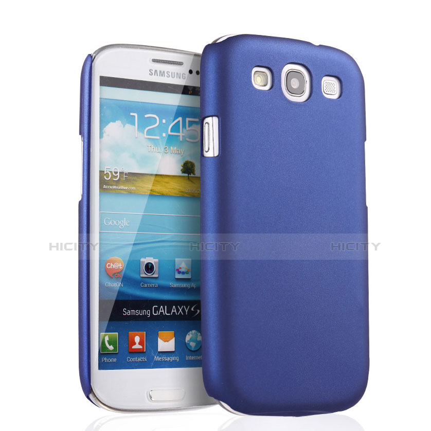 Handyhülle Hülle Kunststoff Schutzhülle Matt für Samsung Galaxy S3 III i9305 Neo Blau Plus