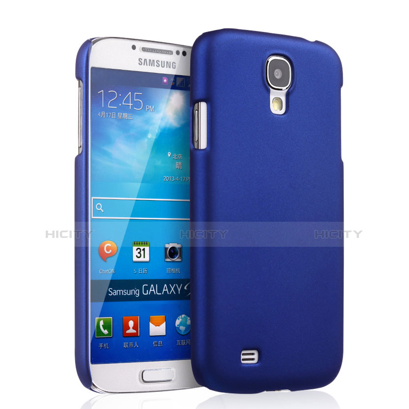 Handyhülle Hülle Kunststoff Schutzhülle Matt für Samsung Galaxy S4 i9500 i9505 Blau