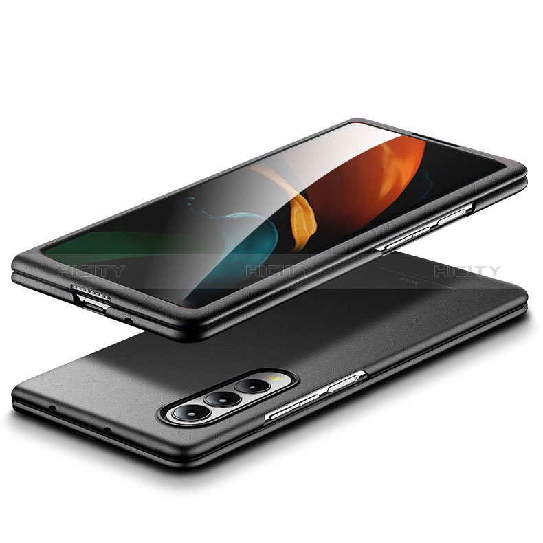 Handyhülle Hülle Kunststoff Schutzhülle Matt für Samsung Galaxy Z Fold3 5G Schwarz