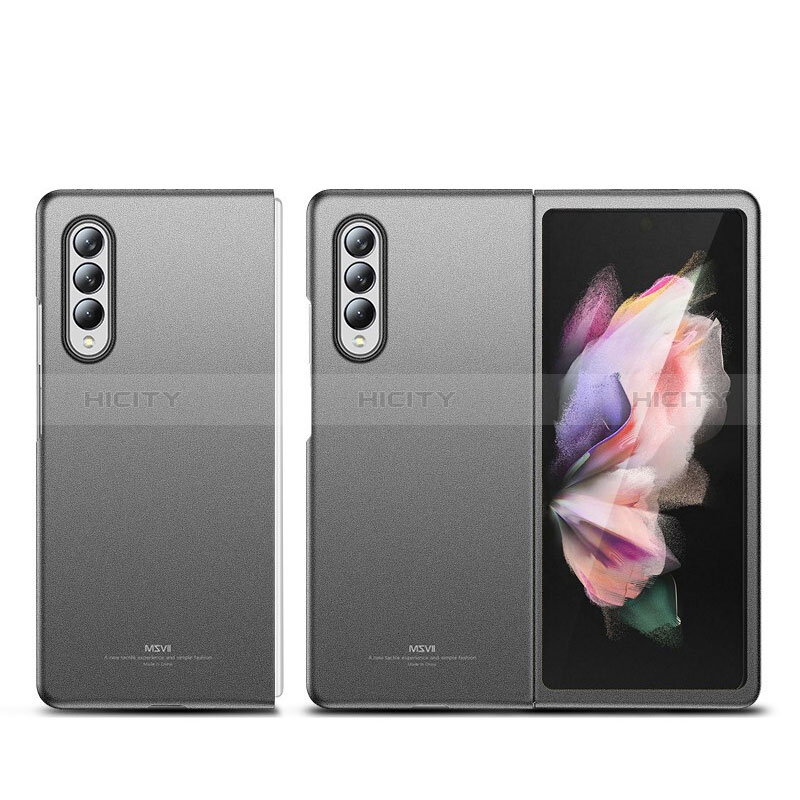 Handyhülle Hülle Kunststoff Schutzhülle Matt für Samsung Galaxy Z Fold3 5G Schwarz