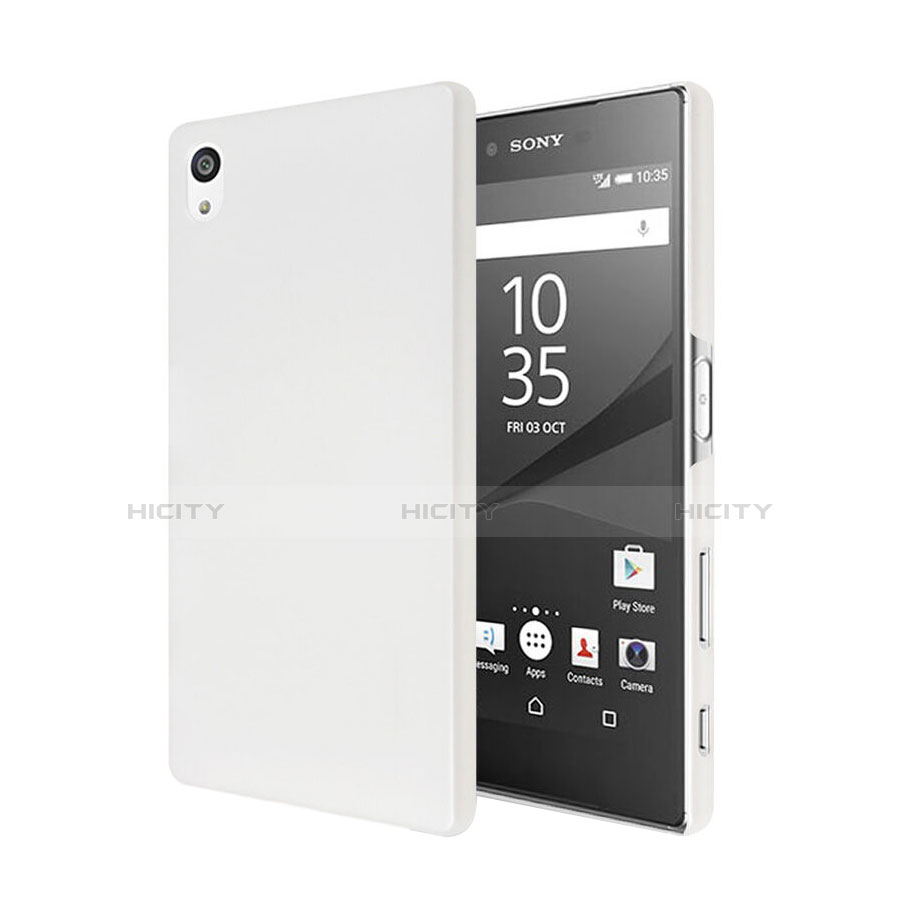 Handyhülle Hülle Kunststoff Schutzhülle Matt für Sony Xperia Z5 Weiß