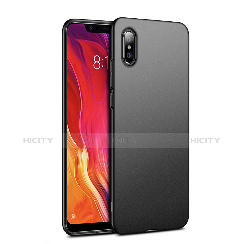 Handyhülle Hülle Kunststoff Schutzhülle Matt für Xiaomi Mi 8 Pro Global Version Schwarz