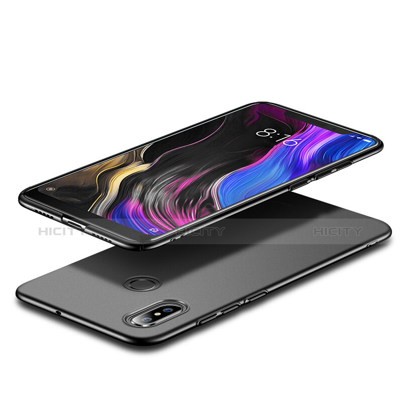 Handyhülle Hülle Kunststoff Schutzhülle Matt für Xiaomi Mi 8 Schwarz