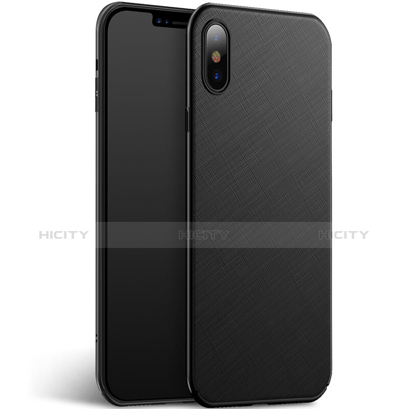 Handyhülle Hülle Kunststoff Schutzhülle Matt Köper für Apple iPhone Xs Max Schwarz