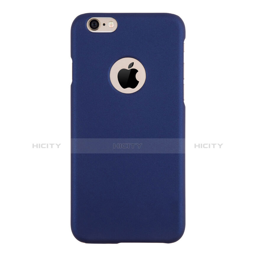 Handyhülle Hülle Kunststoff Schutzhülle Matt Loch für Apple iPhone 6 Plus Blau