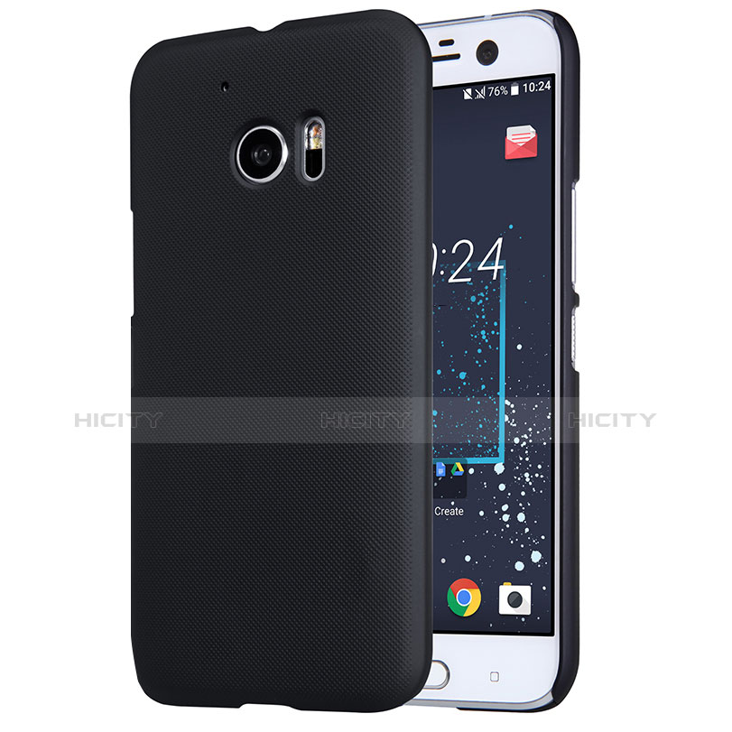 Handyhülle Hülle Kunststoff Schutzhülle Matt M01 für HTC 10 One M10 Schwarz