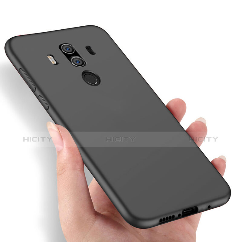 Handyhülle Hülle Kunststoff Schutzhülle Matt M01 für Huawei Mate 10 Pro Schwarz