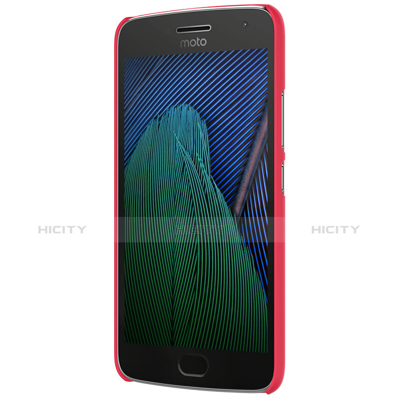 Handyhülle Hülle Kunststoff Schutzhülle Matt M01 für Motorola Moto G5 Plus Rot