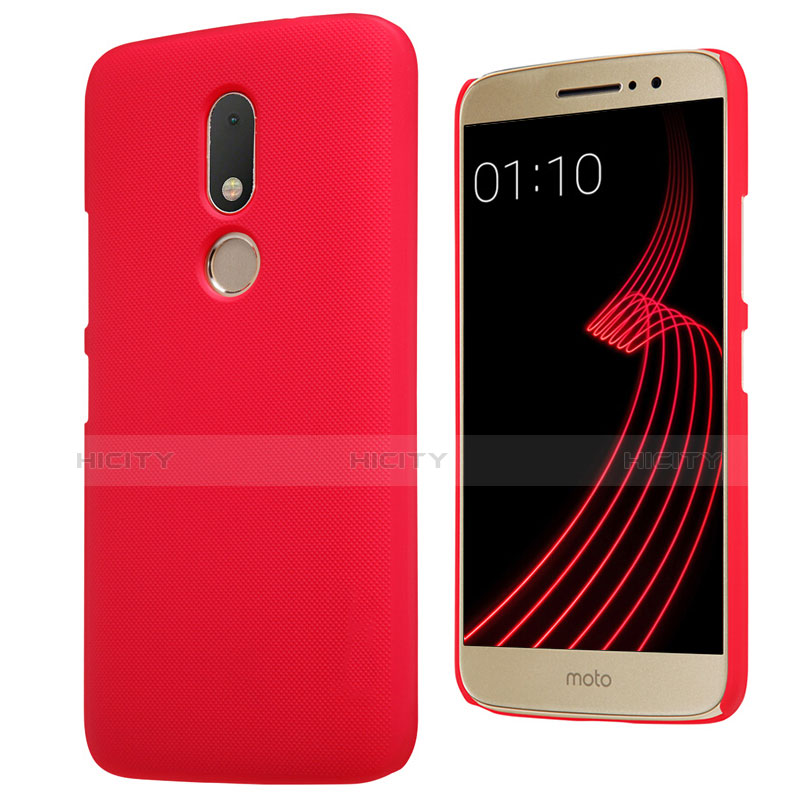 Handyhülle Hülle Kunststoff Schutzhülle Matt M01 für Motorola Moto M XT1662 Rot