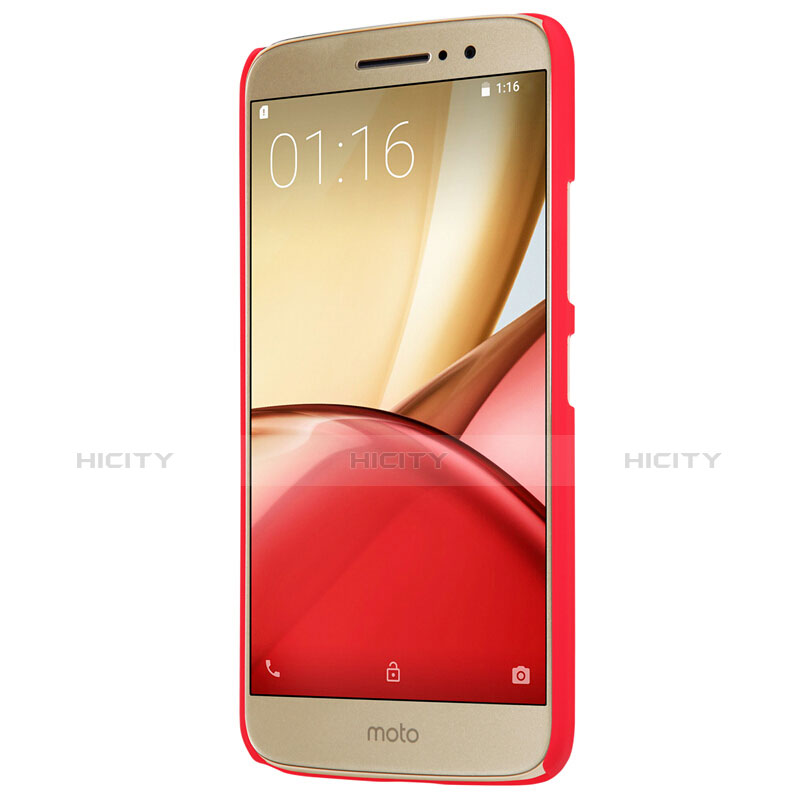 Handyhülle Hülle Kunststoff Schutzhülle Matt M01 für Motorola Moto M XT1662 Rot