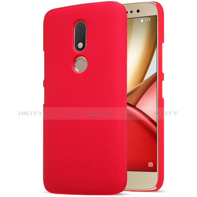 Handyhülle Hülle Kunststoff Schutzhülle Matt M01 für Motorola Moto M XT1662 Rot