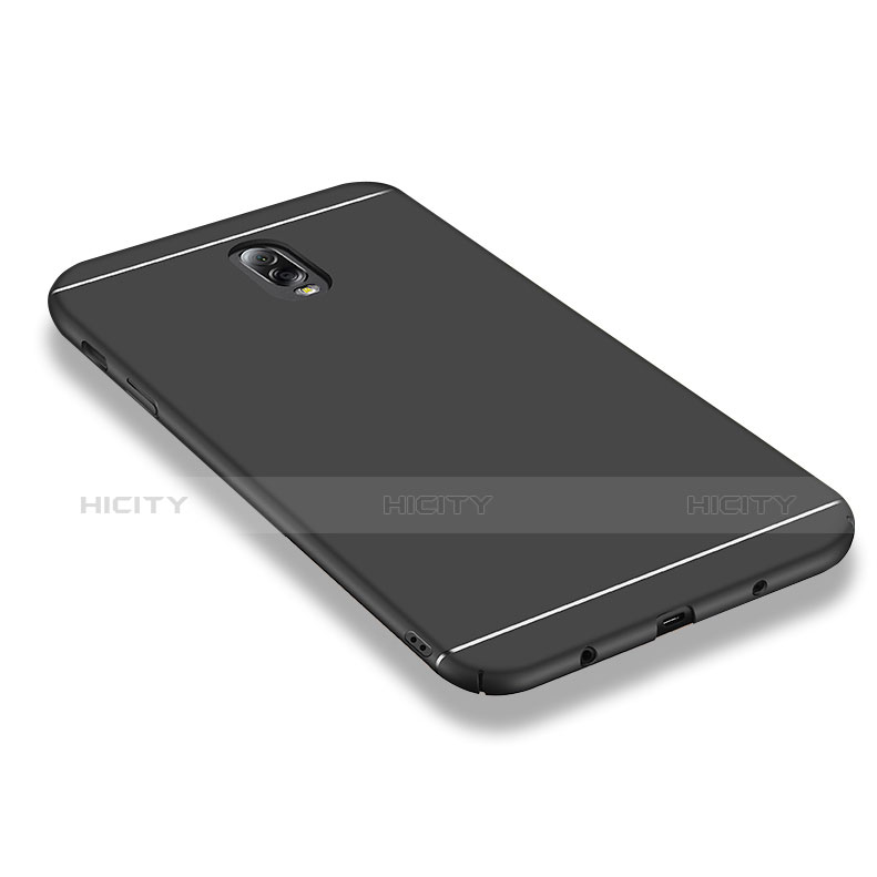 Handyhülle Hülle Kunststoff Schutzhülle Matt M01 für Samsung Galaxy C7 (2017) Schwarz Plus