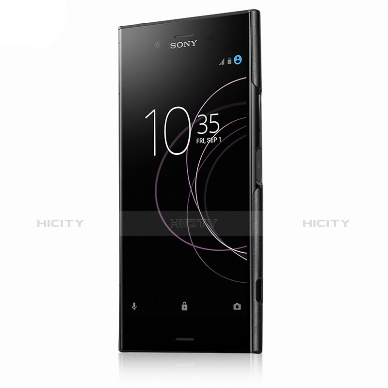 Handyhülle Hülle Kunststoff Schutzhülle Matt M01 für Sony Xperia XZ1 Schwarz