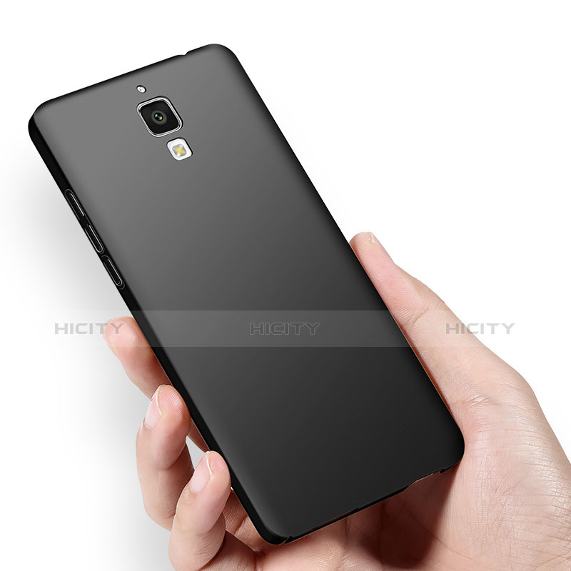 Handyhülle Hülle Kunststoff Schutzhülle Matt M01 für Xiaomi Mi 4 LTE Schwarz groß