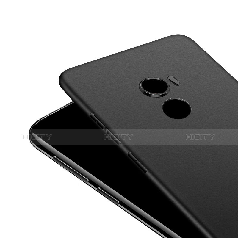 Handyhülle Hülle Kunststoff Schutzhülle Matt M01 für Xiaomi Mi Mix 2 Schwarz groß