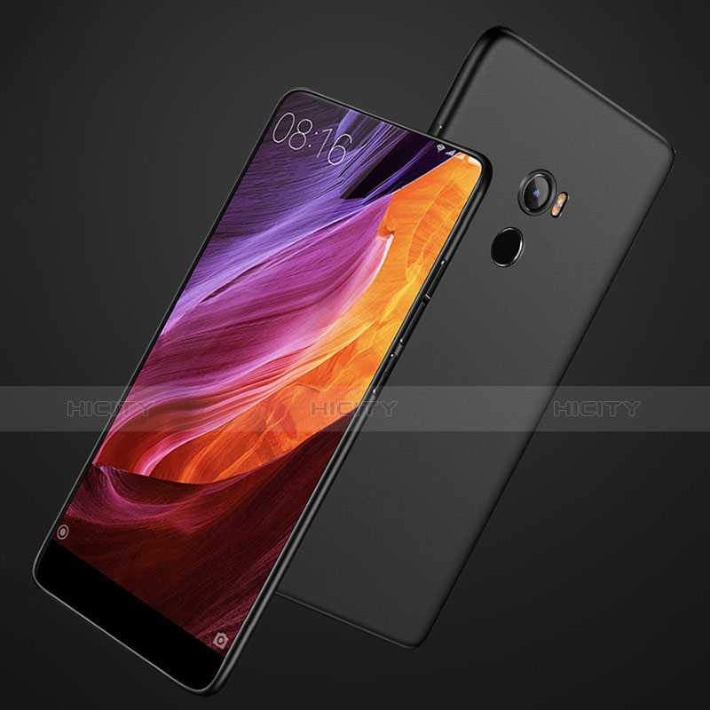 Handyhülle Hülle Kunststoff Schutzhülle Matt M01 für Xiaomi Mi Mix 2 Schwarz groß