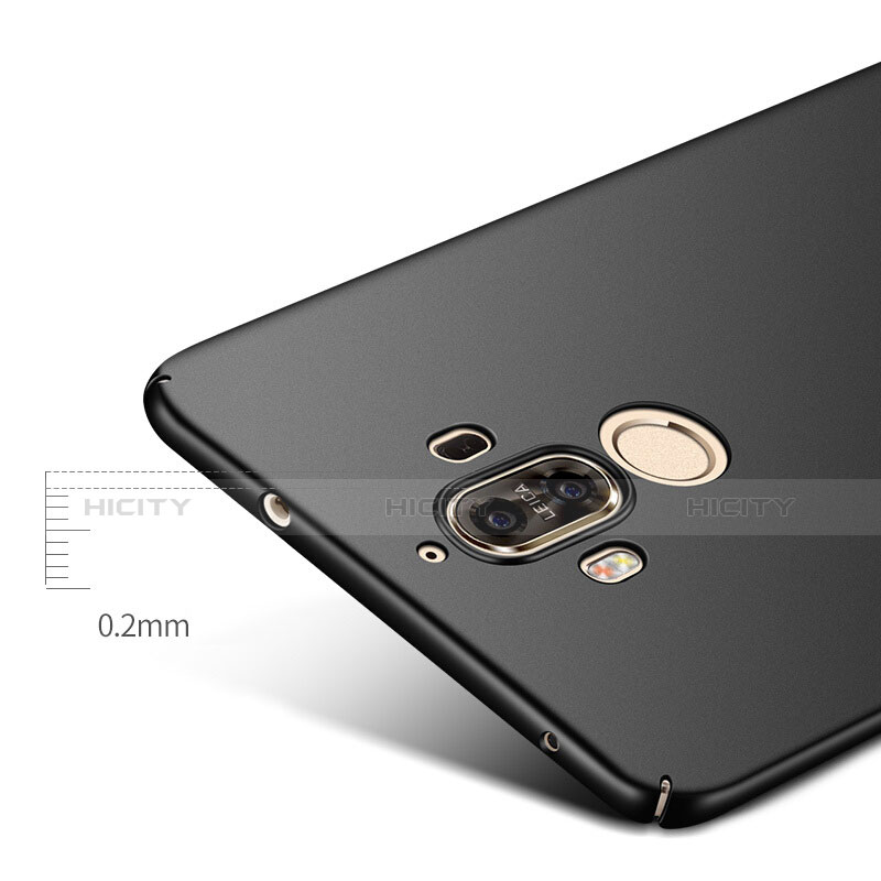 Handyhülle Hülle Kunststoff Schutzhülle Matt M02 für Huawei Mate 9 Pro Schwarz