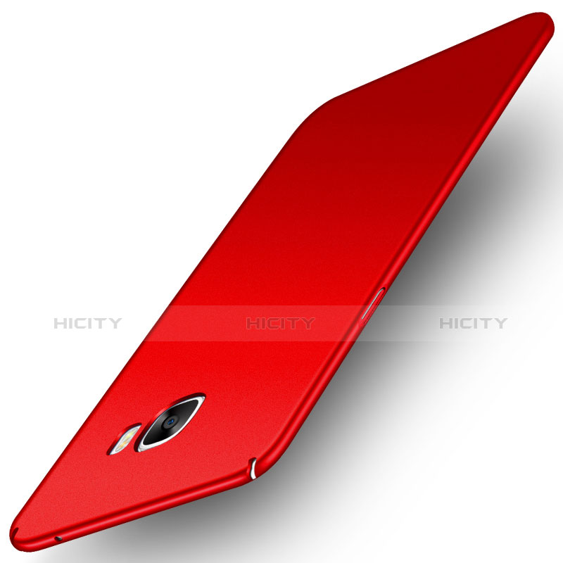 Handyhülle Hülle Kunststoff Schutzhülle Matt M02 für Samsung Galaxy C5 Pro C5010 Rot groß