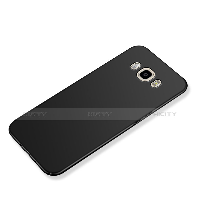 Handyhülle Hülle Kunststoff Schutzhülle Matt M02 für Samsung Galaxy J7 (2016) J710F J710FN Schwarz groß