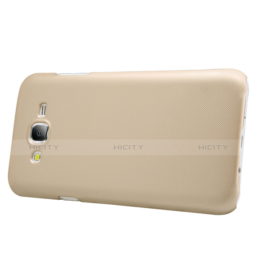 Handyhülle Hülle Kunststoff Schutzhülle Matt M02 für Samsung Galaxy J7 SM-J700F J700H Gold