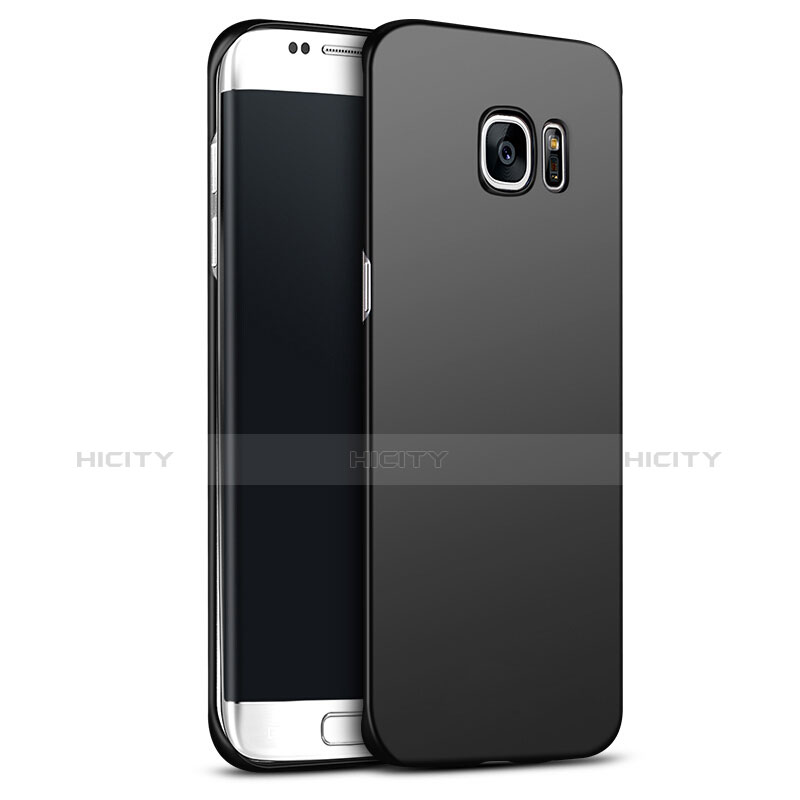 Handyhülle Hülle Kunststoff Schutzhülle Matt M02 für Samsung Galaxy S6 Edge+ Plus SM-G928F Schwarz