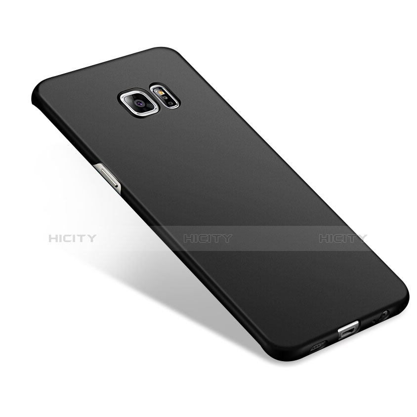 Handyhülle Hülle Kunststoff Schutzhülle Matt M02 für Samsung Galaxy S6 Edge+ Plus SM-G928F Schwarz