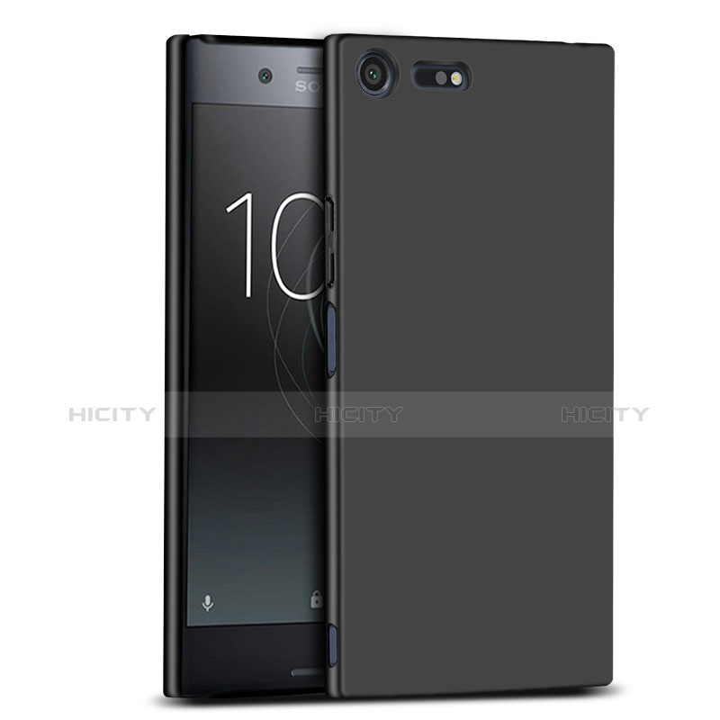 Handyhülle Hülle Kunststoff Schutzhülle Matt M02 für Sony Xperia XZ Premium Schwarz