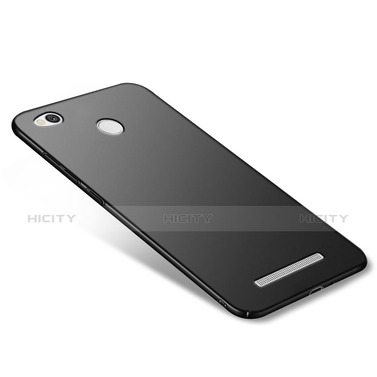 Handyhülle Hülle Kunststoff Schutzhülle Matt M02 für Xiaomi Redmi 3 High Edition Schwarz