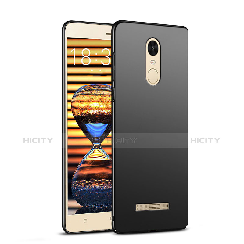 Handyhülle Hülle Kunststoff Schutzhülle Matt M02 für Xiaomi Redmi Note 3 MediaTek Schwarz