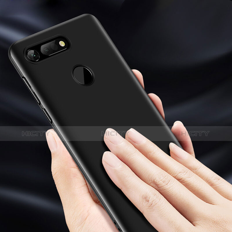 Handyhülle Hülle Kunststoff Schutzhülle Matt M03 für Huawei Honor V20 Schwarz