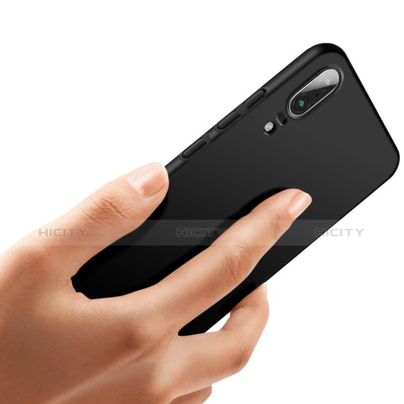 Handyhülle Hülle Kunststoff Schutzhülle Matt M03 für Huawei P20 Schwarz