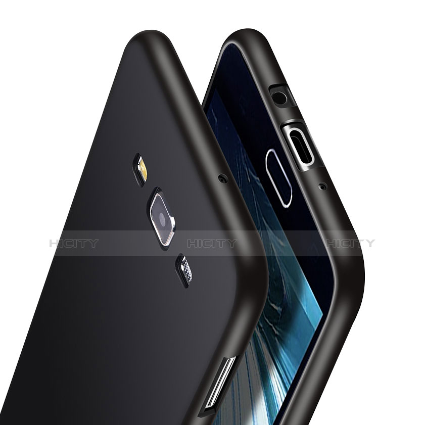 Handyhülle Hülle Kunststoff Schutzhülle Matt M03 für Samsung Galaxy A7 Duos SM-A700F A700FD Schwarz