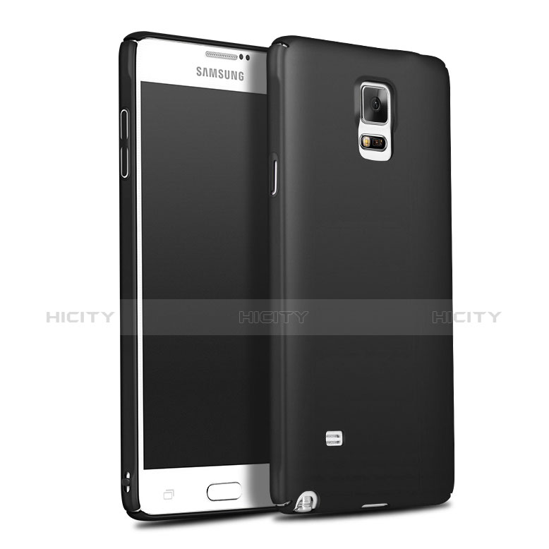 Handyhülle Hülle Kunststoff Schutzhülle Matt M03 für Samsung Galaxy Note 4 Duos N9100 Dual SIM Schwarz