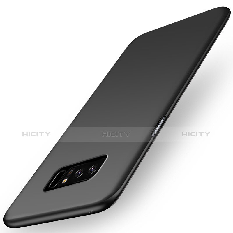 Handyhülle Hülle Kunststoff Schutzhülle Matt M03 für Samsung Galaxy Note 8 Duos N950F Schwarz