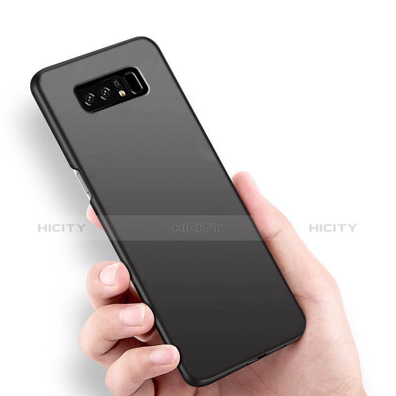 Handyhülle Hülle Kunststoff Schutzhülle Matt M03 für Samsung Galaxy Note 8 Duos N950F Schwarz