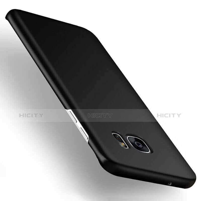 Handyhülle Hülle Kunststoff Schutzhülle Matt M03 für Samsung Galaxy S6 Edge+ Plus SM-G928F Schwarz