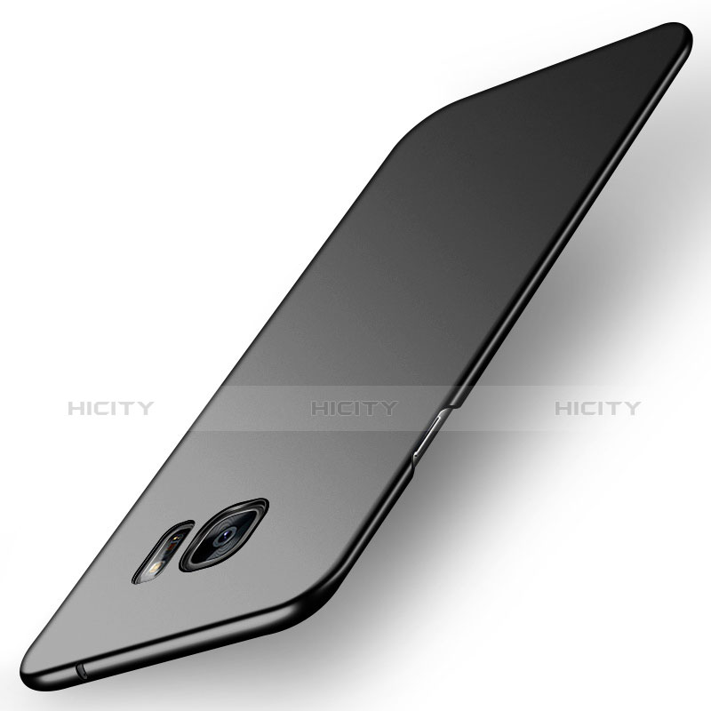 Handyhülle Hülle Kunststoff Schutzhülle Matt M03 für Samsung Galaxy S6 Edge+ Plus SM-G928F Schwarz