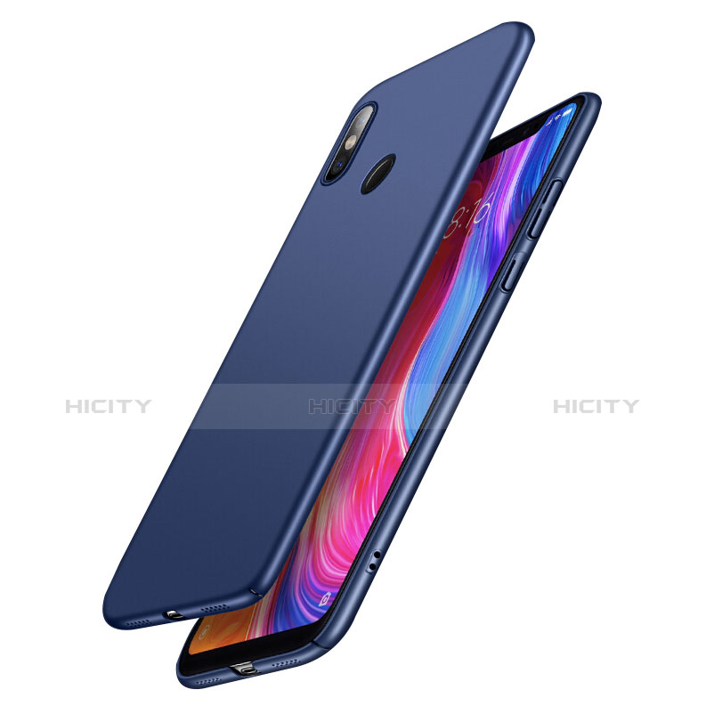 Handyhülle Hülle Kunststoff Schutzhülle Matt M03 für Xiaomi Mi 8 Blau