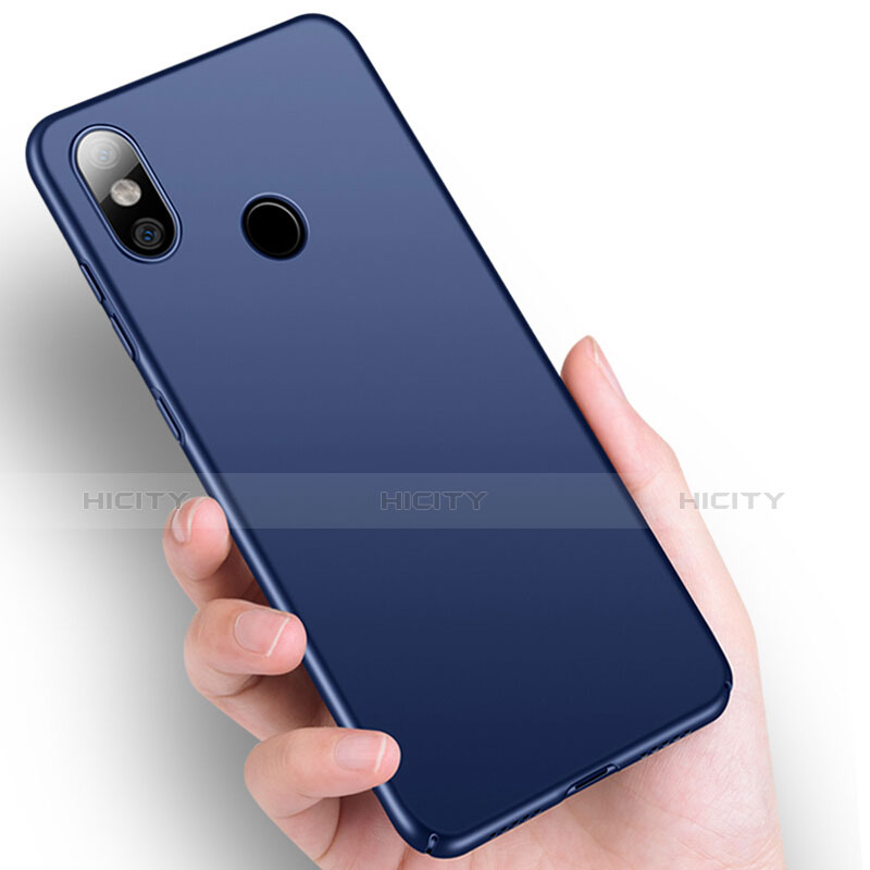 Handyhülle Hülle Kunststoff Schutzhülle Matt M03 für Xiaomi Mi 8 Blau