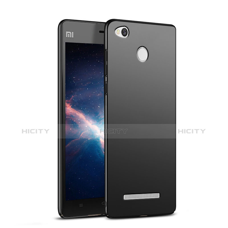 Handyhülle Hülle Kunststoff Schutzhülle Matt M03 für Xiaomi Redmi 3S Prime Schwarz