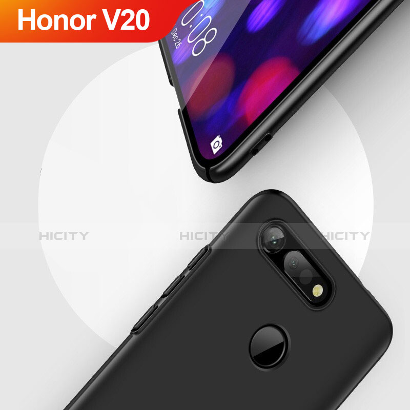 Handyhülle Hülle Kunststoff Schutzhülle Matt M04 für Huawei Honor V20 Schwarz Plus