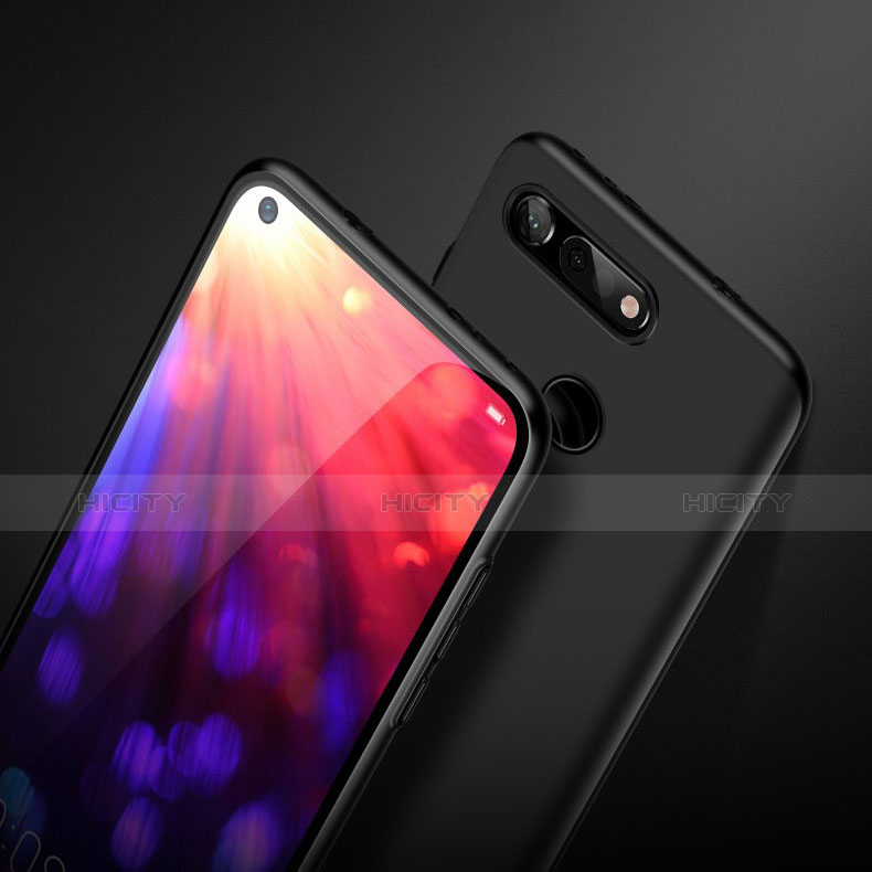 Handyhülle Hülle Kunststoff Schutzhülle Matt M04 für Huawei Honor V20 Schwarz groß