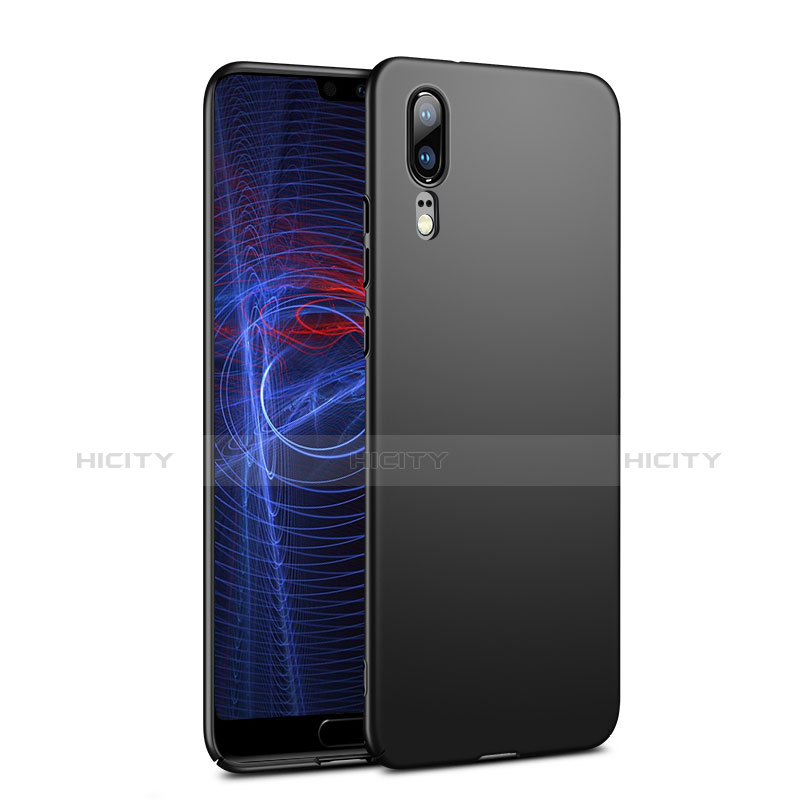 Handyhülle Hülle Kunststoff Schutzhülle Matt M04 für Huawei P20 Schwarz Plus